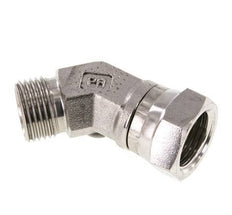 45° Winkelverschraubung G1/2'' Innengewinde x Außengewinde Hochdruck-Edelstahl 60° Konus 300bar (4215.0psi) Hydraulisch