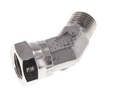45° abgewinkeltes Fitting G1/4'' Innengewinde x Außengewinde Hochdruck-Edelstahl 60° Konus 350bar (4917.5psi) Hydraulik