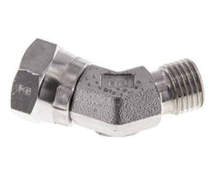 45° abgewinkeltes Fitting G1/4'' Innengewinde x Außengewinde Hochdruck-Edelstahl 60° Konus 350bar (4917.5psi) Hydraulik