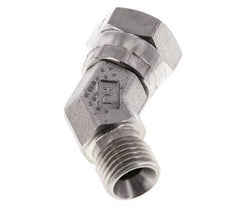 45° abgewinkeltes Fitting G1/4'' Innengewinde x Außengewinde Hochdruck-Edelstahl 60° Konus 350bar (4917.5psi) Hydraulik