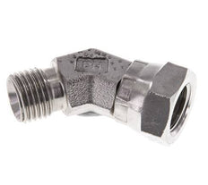 45° abgewinkeltes Fitting G1/4'' Innengewinde x Außengewinde Hochdruck-Edelstahl 60° Konus 350bar (4917.5psi) Hydraulik