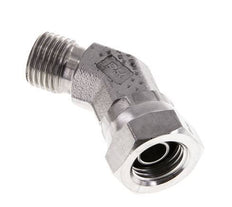 45° abgewinkeltes Fitting G1/4'' Innengewinde x Außengewinde Hochdruck-Edelstahl 60° Konus 350bar (4917.5psi) Hydraulik