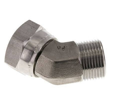 45 Grad abgewinkeltes Fitting G1'' Innengewinde x Außengewinde Hochdruck Edelstahl 60° Konus 150bar (2107.5psi) Hydraulisch
