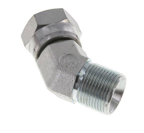 45°-Winkelverschraubung G3/4'' Innengewinde x Außengewinde Hochdruckstahl 60° Konus 175bar (2458.75psi) Hydraulisch