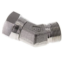 45 Grad abgewinkeltes Fitting G3/4'' Innengewinde x Außengewinde Hochdruck Edelstahl 60° Konus 175bar (2458.75psi) Hydraulisch