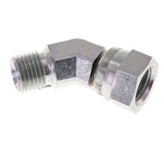 45° abgewinkeltes Fitting G1/4'' Innengewinde x Außengewinde Hochdruck Stahl 60° Konus 350bar (4917.5psi) Hydraulisch