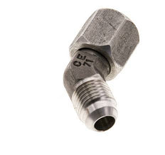 45° JIC-Winkelfitting UNF 9/16''-18 Außengewinde x Innengewinde Edelstahl 275bar (3863.75psi)