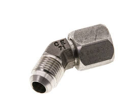 45° JIC-Winkelfitting UNF 9/16''-18 Außengewinde x Innengewinde Edelstahl 275bar (3863.75psi)