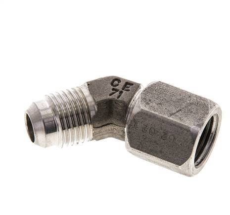 45° JIC-Winkelfitting UNF 9/16''-18 Außengewinde x Innengewinde Edelstahl 275bar (3863.75psi)