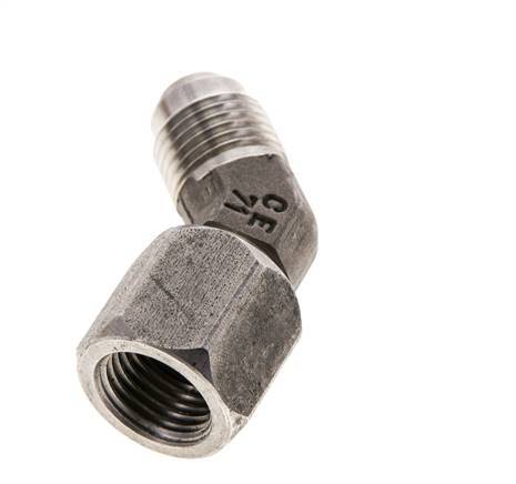 45° JIC-Winkelfitting UNF 9/16''-18 Außengewinde x Innengewinde Edelstahl 275bar (3863.75psi)