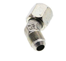 45° JIC-Winkelverschraubung UNF 9/16''-18 Außengewinde x Innengewinde Stahl 275bar (3863.75psi)