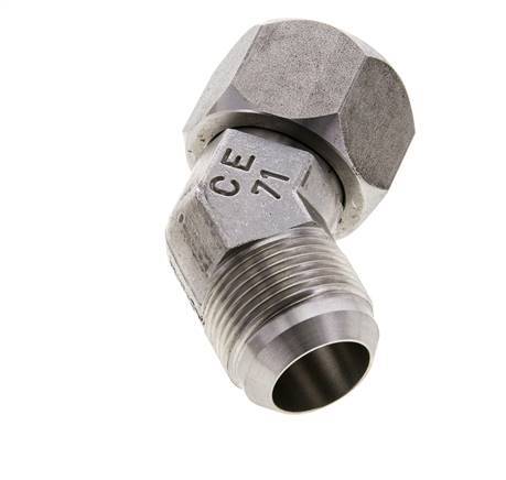 45° JIC-Winkelverschraubung UN 1-5/16''-12 Außengewinde x Innengewinde Edelstahl 170bar (2388.5psi)