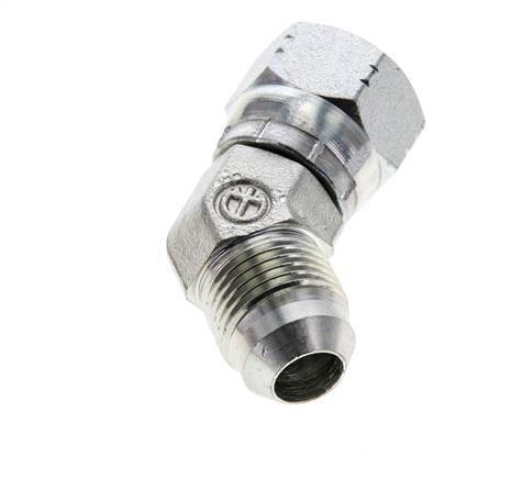 45° JIC-Winkelverschraubung UNF 3/4''-16 Außengewinde x Innengewinde Stahl 275bar (3863.75psi)