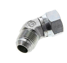 45° JIC-Winkelverschraubung UN 1-1/16''-12 Außengewinde x Innengewinde Stahl 210bar (2950,5psi)