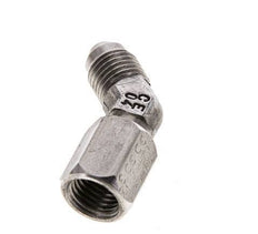 45° JIC-Winkelfitting UNF 7/16''-20 Außengewinde x Innengewinde Edelstahl 310bar (4355,5psi)