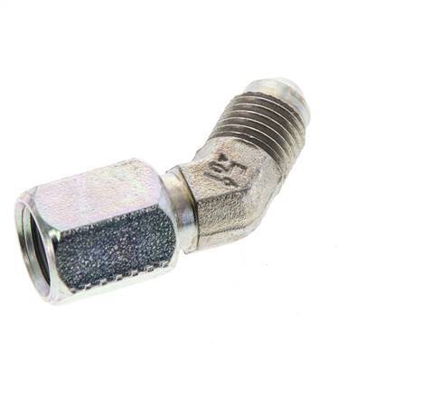45° JIC-Winkelfitting UNF 7/16''-20 Außengewinde x Innengewinde Stahl 310bar (4355,5psi)