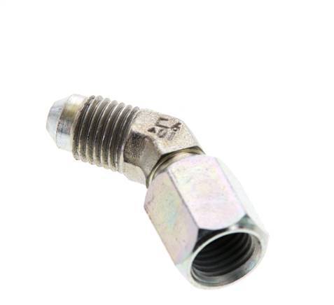 45° JIC-Winkelfitting UNF 7/16''-20 Außengewinde x Innengewinde Stahl 310bar (4355,5psi)