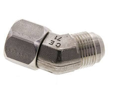45° JIC-Winkelverschraubung UN 1-1/16''-12 Außengewinde x Innengewinde Edelstahl 210bar (2950.5psi)
