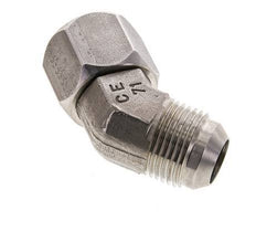 45° JIC-Winkelverschraubung UN 1-1/16''-12 Außengewinde x Innengewinde Edelstahl 210bar (2950.5psi)