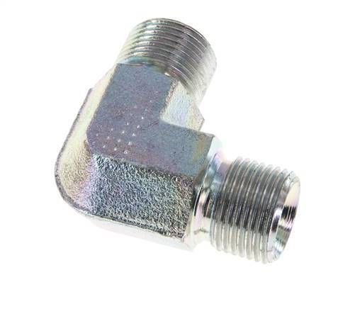 90-Grad-Winkelfitting G3/8'' Hochdruck-Stahl 60° Konus 325bar (4566.25psi) Hydraulik