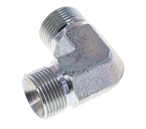 90deg Angled Fitting G3/4'' High Pressure Steel 60° Cone 325bar (4566.25psi) Hydraulic