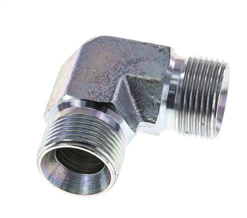 90 Grad abgewinkeltes Fitting G3/4'' Hochdruckstahl 60° Konus 325bar (4566.25psi) Hydraulisch