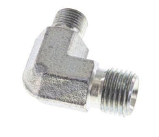 90 Grad abgewinkelte Reduzierverschraubung G1/8'' x G1/4'' Hochdruckstahl 60° Konus 350bar (4917.5psi) Hydraulik