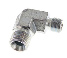 90 Grad abgewinkelte Reduzierverschraubung G1/8'' x G1/4'' Hochdruckstahl 60° Konus 350bar (4917.5psi) Hydraulik