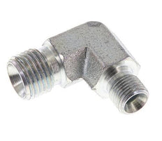 90 Grad abgewinkelte Reduzierverschraubung G1/8'' x G1/4'' Hochdruckstahl 60° Konus 350bar (4917.5psi) Hydraulik