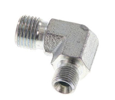 90 Grad abgewinkelte Reduzierverschraubung G1/8'' x G1/4'' Hochdruckstahl 60° Konus 350bar (4917.5psi) Hydraulik