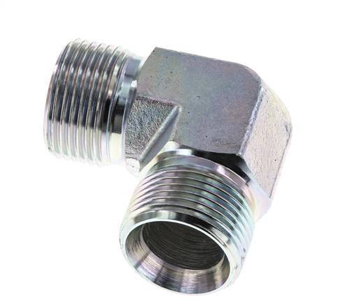 90 Grad abgewinkeltes Fitting G1'' Hochdruck-Stahl 60° Konus 225bar (3161.25psi) Hydraulisch