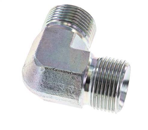 90 Grad abgewinkeltes Fitting G1'' Hochdruck-Stahl 60° Konus 225bar (3161.25psi) Hydraulisch