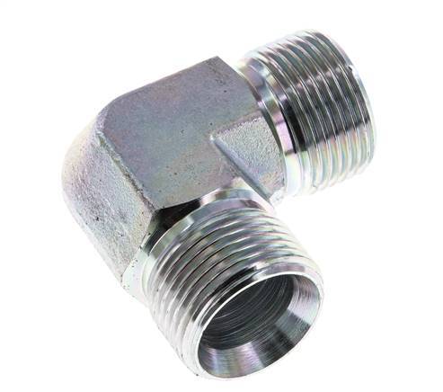 90 Grad abgewinkeltes Fitting G1'' Hochdruck-Stahl 60° Konus 225bar (3161.25psi) Hydraulisch