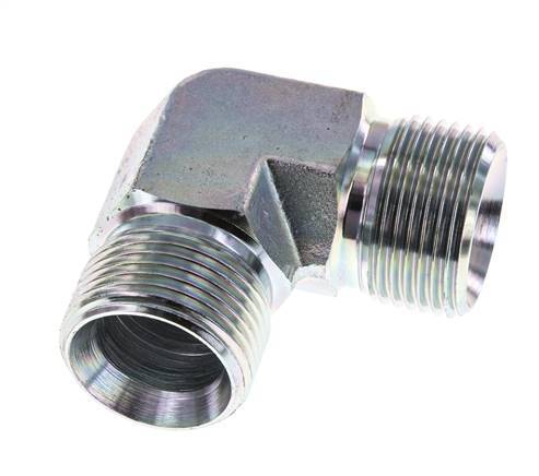 90 Grad abgewinkeltes Fitting G1'' Hochdruck-Stahl 60° Konus 225bar (3161.25psi) Hydraulisch