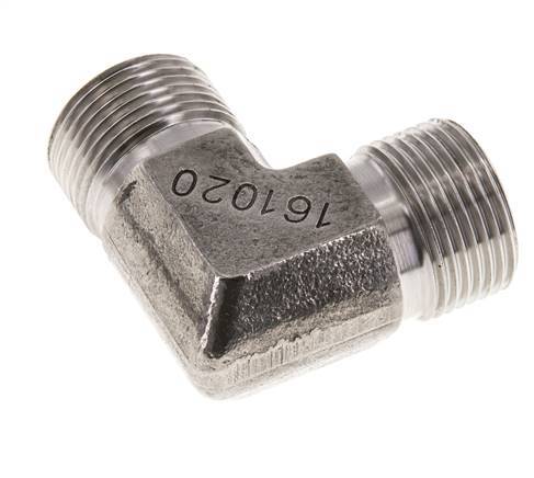 90 Grad abgewinkeltes Fitting G3/4'' Hochdruck-Edelstahl 60° Konus 325bar (4566.25psi) Hydraulisch