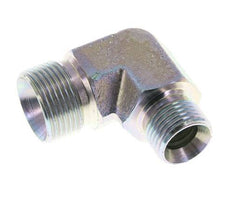 90 Grad abgewinkelte Reduzierverschraubung G1/2'' x G3/4'' Hochdruckstahl 60° Konus 325bar (4566.25psi) Hydraulik