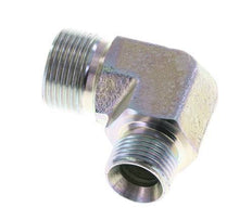 90 Grad abgewinkelte Reduzierverschraubung G1/2'' x G3/4'' Hochdruckstahl 60° Konus 325bar (4566.25psi) Hydraulik