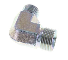 90 Grad abgewinkelte Reduzierverschraubung G1/2'' x G3/4'' Hochdruckstahl 60° Konus 325bar (4566.25psi) Hydraulik