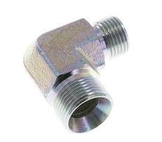 90 Grad abgewinkelte Reduzierverschraubung G1/2'' x G3/4'' Hochdruckstahl 60° Konus 325bar (4566.25psi) Hydraulik