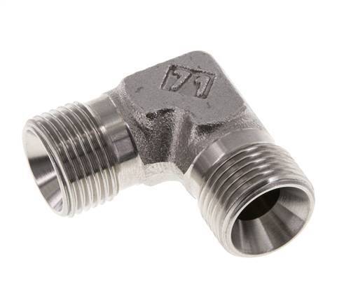 90-Grad-Winkelfitting G3/8'' Hochdruck-Edelstahl 60° Konus 325bar (4566.25psi) Hydraulik