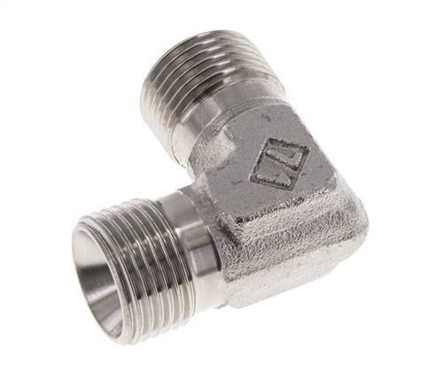 90-Grad-Winkelfitting G3/8'' Hochdruck-Edelstahl 60° Konus 325bar (4566.25psi) Hydraulik