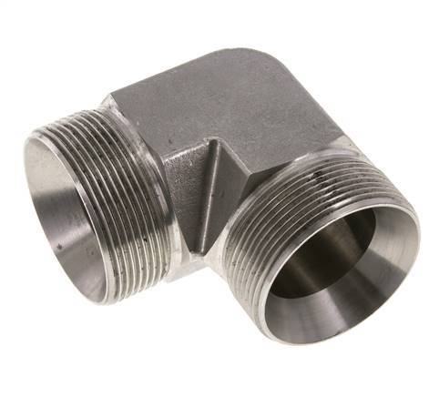 90 Grad abgewinkeltes Fitting G2'' Hochdruck-Edelstahl 60° Konus 175bar (2458.75psi) Hydraulisch