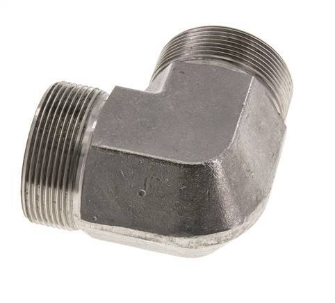 90 Grad abgewinkeltes Fitting G2'' Hochdruck-Edelstahl 60° Konus 175bar (2458.75psi) Hydraulisch