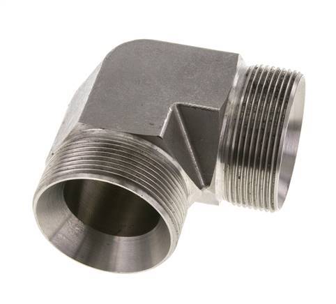 90 Grad abgewinkeltes Fitting G2'' Hochdruck-Edelstahl 60° Konus 175bar (2458.75psi) Hydraulisch