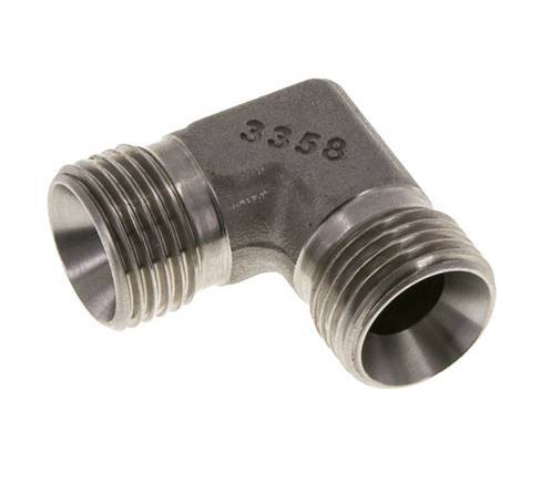 90 Grad abgewinkeltes Fitting G1/2'' Hochdruck-Edelstahl 60° Konus 350bar (4917.5psi) Hydraulisch