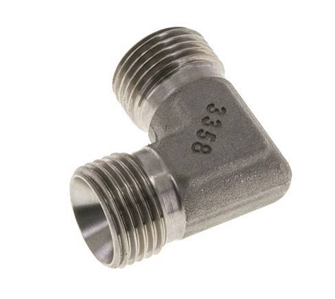 90 Grad abgewinkeltes Fitting G1/2'' Hochdruck-Edelstahl 60° Konus 350bar (4917.5psi) Hydraulisch