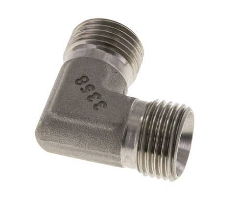 90 Grad abgewinkeltes Fitting G1/2'' Hochdruck-Edelstahl 60° Konus 350bar (4917.5psi) Hydraulisch