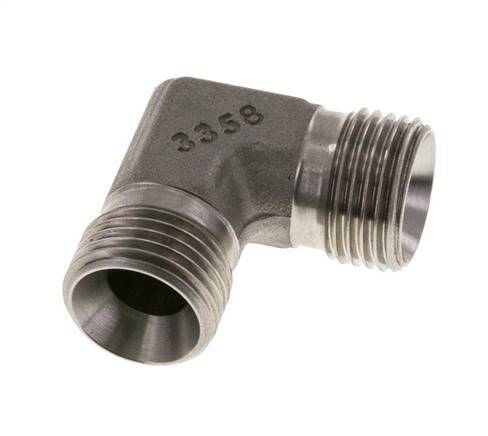 90 Grad abgewinkeltes Fitting G1/2'' Hochdruck-Edelstahl 60° Konus 350bar (4917.5psi) Hydraulisch