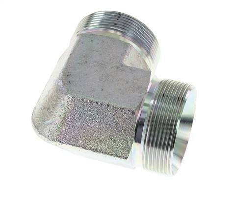 90 Grad abgewinkeltes Fitting G2'' Hochdruck-Stahl 60° Konus 175bar (2458.75psi) Hydraulisch