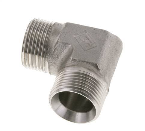 90 Grad abgewinkeltes Fitting G1'' Hochdruck-Edelstahl 60° Konus 225bar (3161.25psi) Hydraulisch